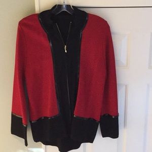 Grace Dane Lewis knit sweater jacket.